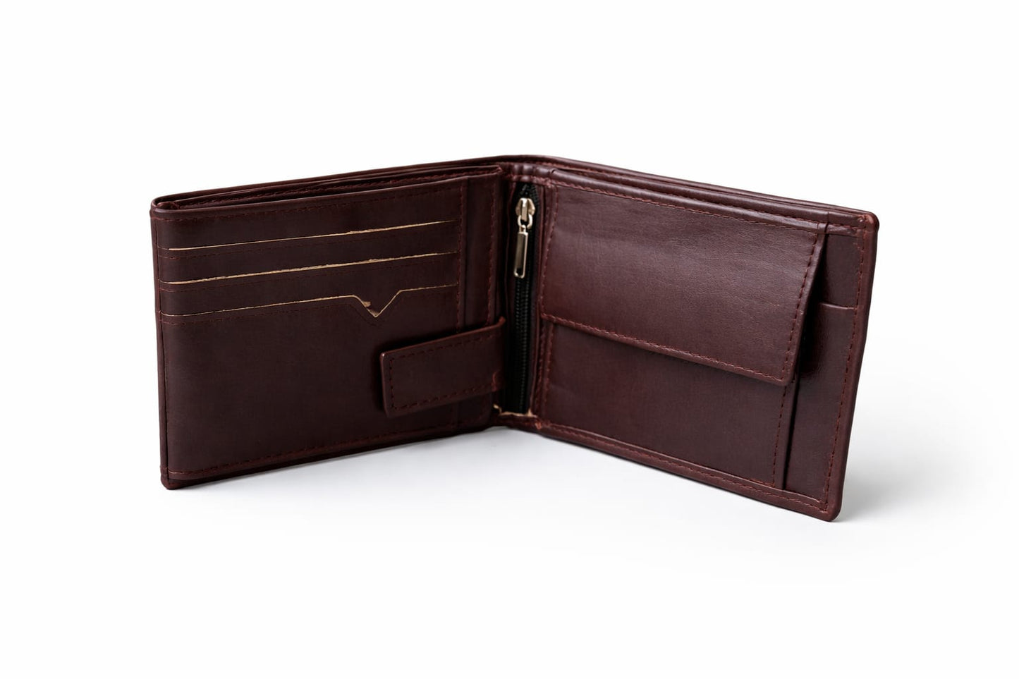 Premium Genuine Leather Bifold Wallet with Zip Pocket – Limited Edition | 5 Colors Available | Velto